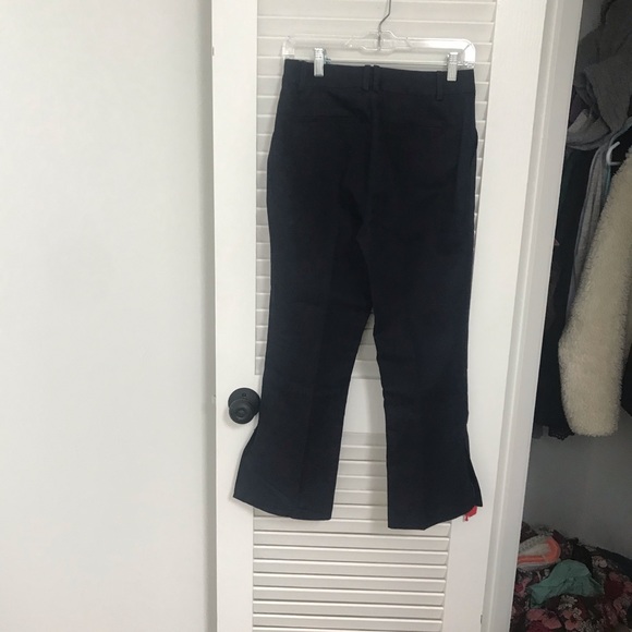 NWT Frame Cropped Navy Linen Pants - Picture 5 of 5